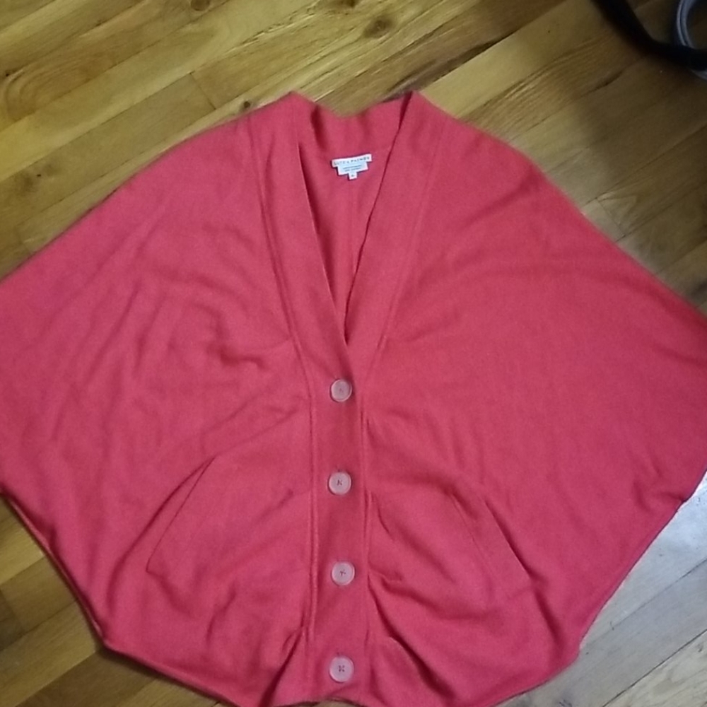 Women's Coral Button-Front Cardigan Sweater